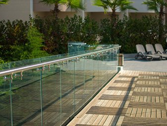 Decking Glass Balustrades