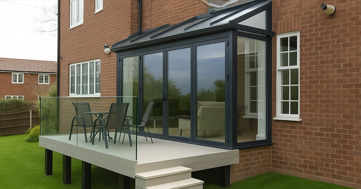 Bespoke modern frameless glass extensions