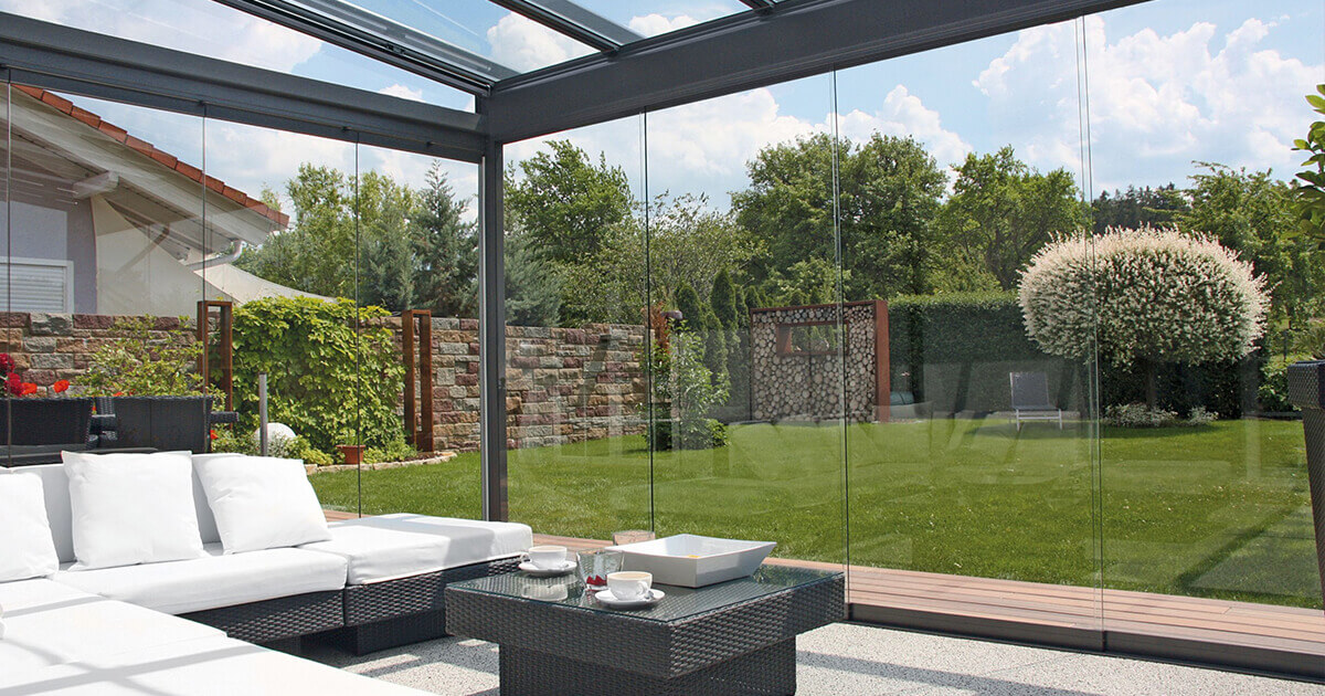 Bespoke modern frameless glass extensions