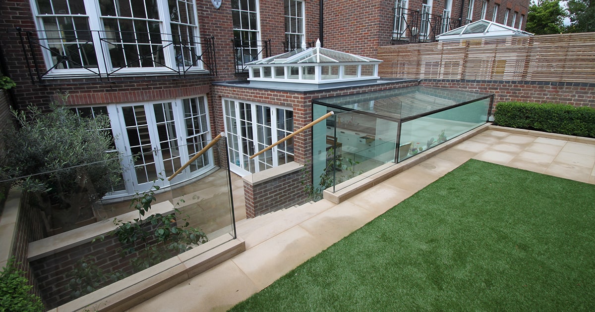 Bespoke modern frameless glass extensions