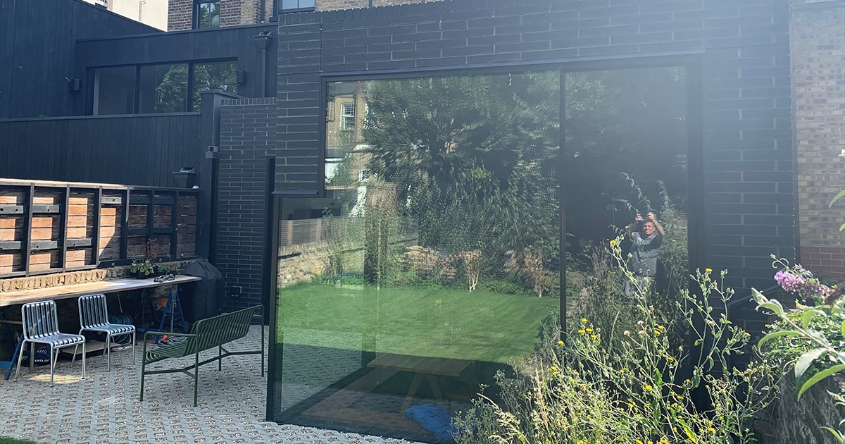 Bespoke modern frameless glass extensions