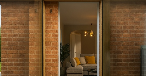 Glazed glass link extensions