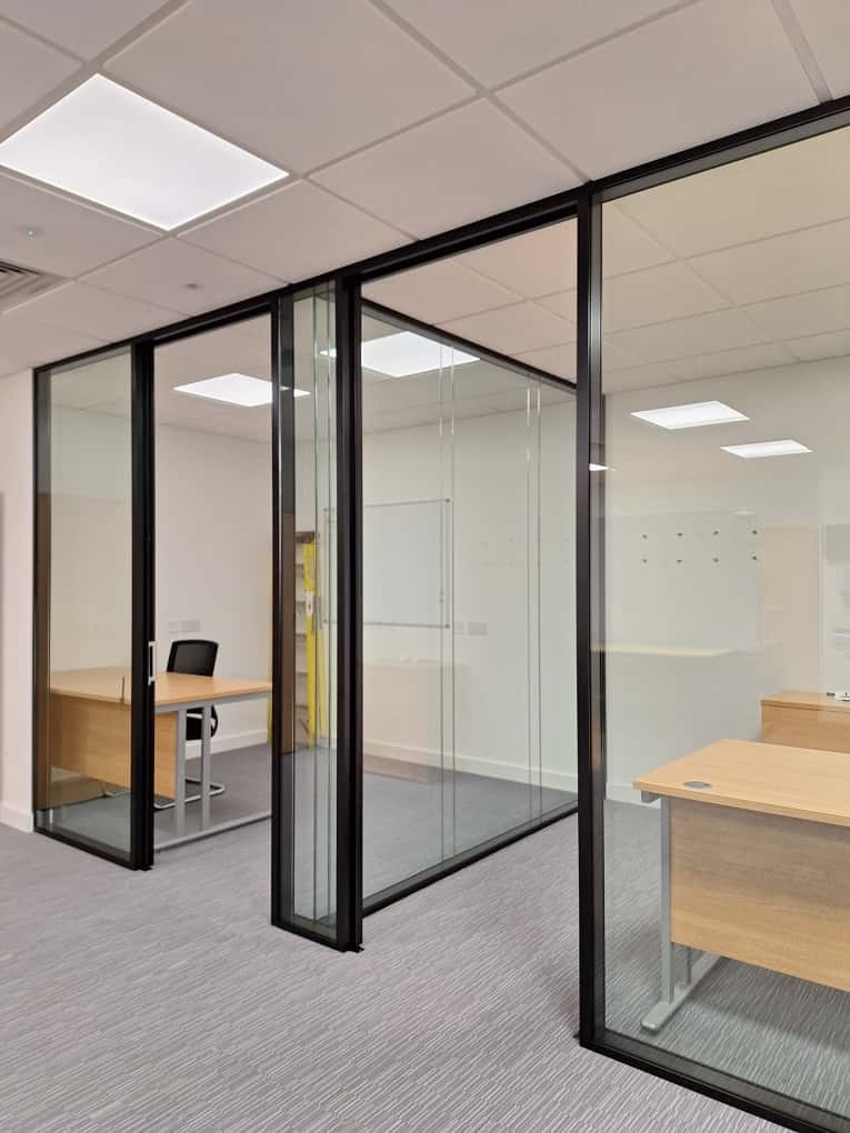 Slough Partition - Fixed panel stage 01